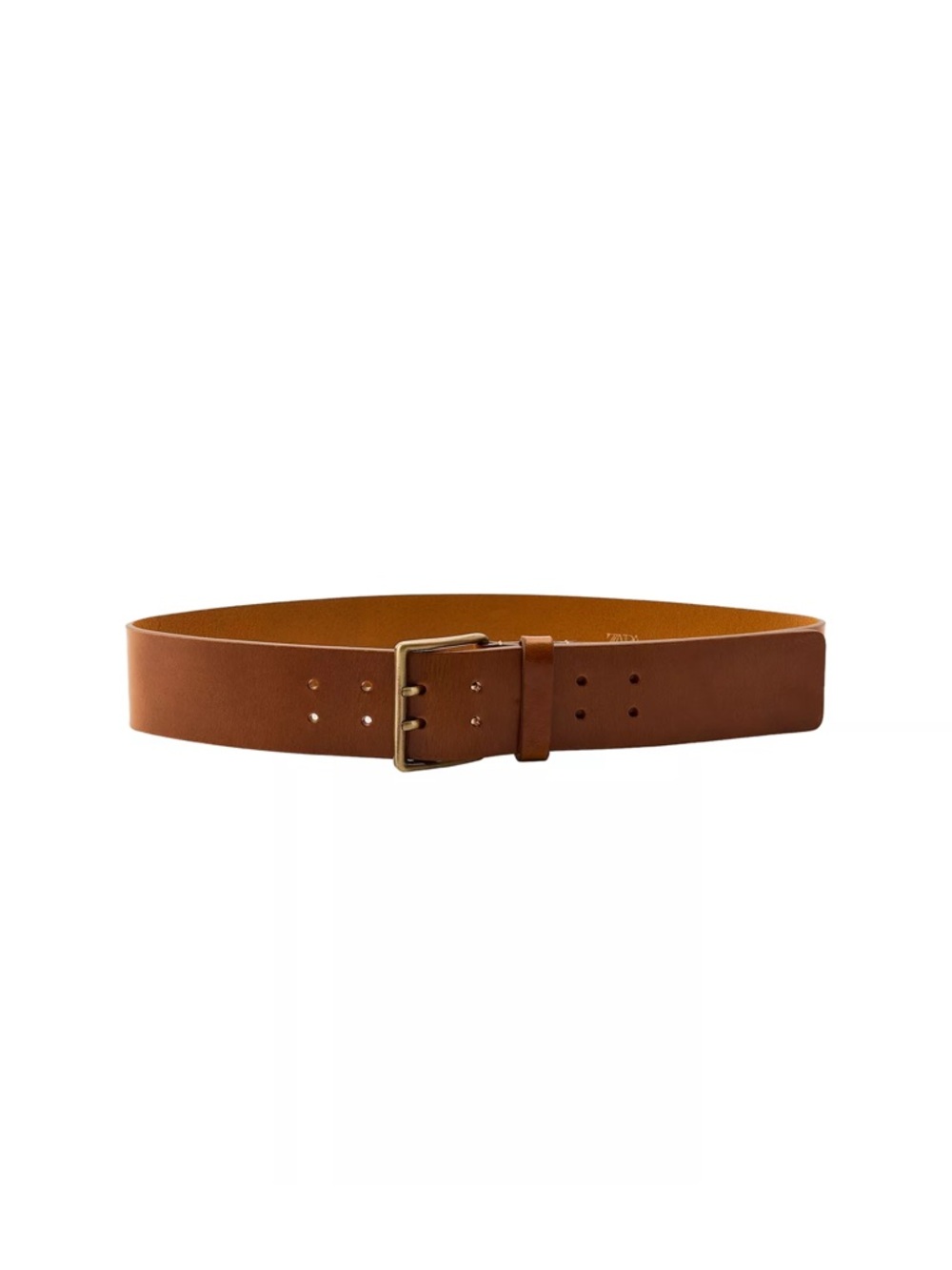 ZARA NWT 100% LEATHER Belt W Square Buckle